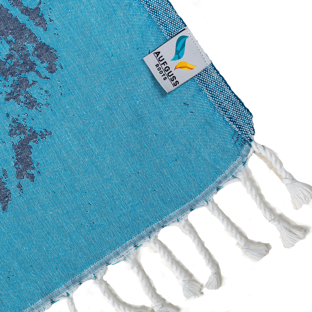 Spezial Hamamtuch - Limited Edition Saunatuch - Aufguss WM 2025 Blau