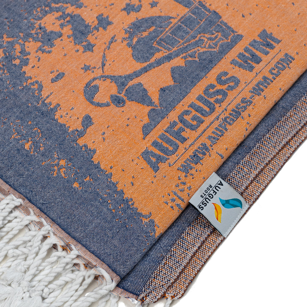 Spezial Hamamtuch - Limited Edition Saunatuch - Aufguss WM 2025 Orange